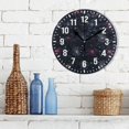 thumbnail image 3 of Yayeee 10" Wall Clock Battery Operated Quartz Round Silent Non-Ticking Home Decor,Starry Night Pattern, 3 of 6