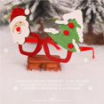 thumbnail image 4 of Billuyoard Navidad Gafas Glitter Papá Noel Muñeco de nieve Copo de nieve Árbol Type6 NO6, 4 of 6