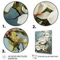 thumbnail image 3 of Designart "White Yellow Magnolias Magnolia euphony" Floral Floater Framed Canvas Wall Art, 3 of 7