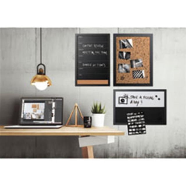 Bi-Silque Visual Communication Products SOR033 Mastervision Black & White Message Board Set