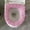 Pink, variant on JUSEO Toilet Seat Cushion Thickened All-Season Toilet Cover with Handle, Pink Bathroom Accessories