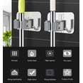 thumbnail image 3 of Gancho para escoba montado en la pared, gancho de acero inoxidable 304, gancho de almacenamiento familiar, un gancho es multiusos, gancho para trapeador sin agujeros 2 uds. Feliz Sencillez, 3 of 5
