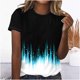thumbnail image 2 of Tops Cortos para Mujeres Casual de Moda Impreso Cuello Redondo, Camiseta de Manga Corta para el Uso Diario, Fiesta Y Cómodo, 2 of 4