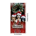 thumbnail image 3 of Japceit Large Christmas Door Cover, 35x71 Inch Holiday Entrance Curtain Panel, Festive Door and Wall Decoration for Party, Home, Seasonal Display Background, 3 of 6