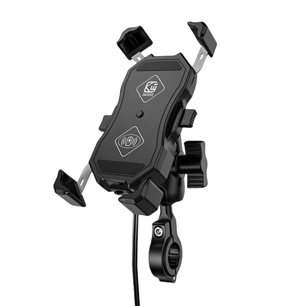 Soporte para teléfono de motocicleta Cargador inalámbrico de 15W Soporte para teléfono inteligente Flexible QC3.0 a prueba de agua para 3.5-6.5 pulgadas