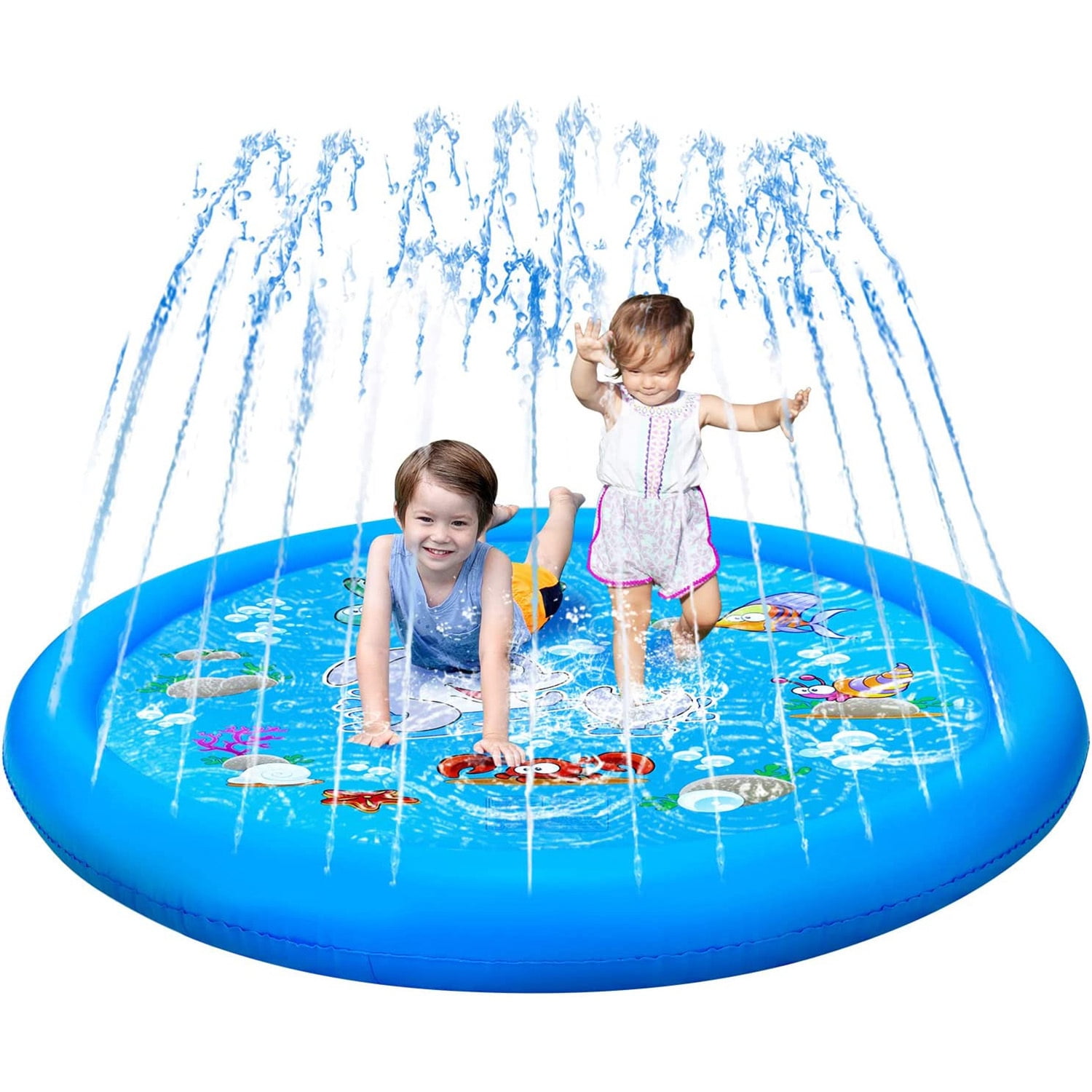 Sprinkler Play Mat, 66" Splash Pad Sprinkler, Cool Toys & Water Play