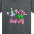thumbnail image 4 of Inktastic It's My Birthday Unicorn Youth T-Shirt, 4 of 5