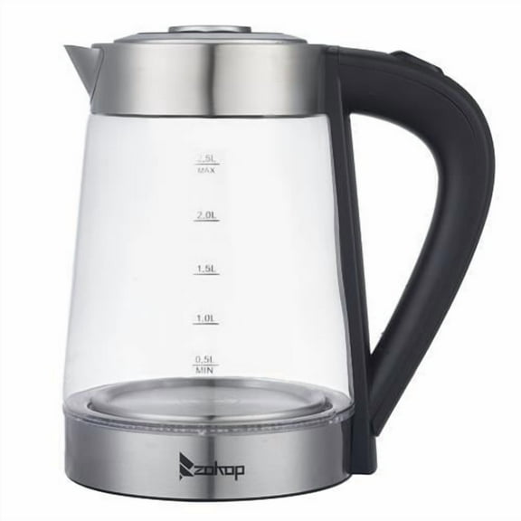 Zimtown 1500W 2.5L Electric Glass Hot Water Kettle with Auto shut-off, Overheat protection
