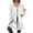 White, variant on Yuhangmm Women Hoodies Casual Solid Pocket Long Sleeve Hooded Sweatshirt Pullover Top with Cozy Warm Feel Grey L