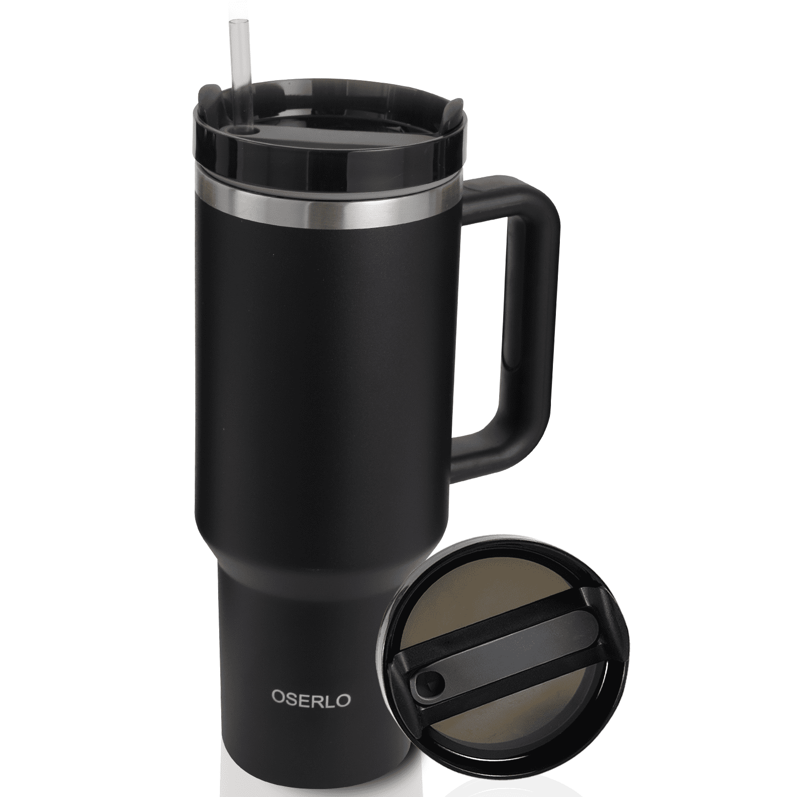 Mama life - 40oz stainless cup with handle and lid – Hudson Family