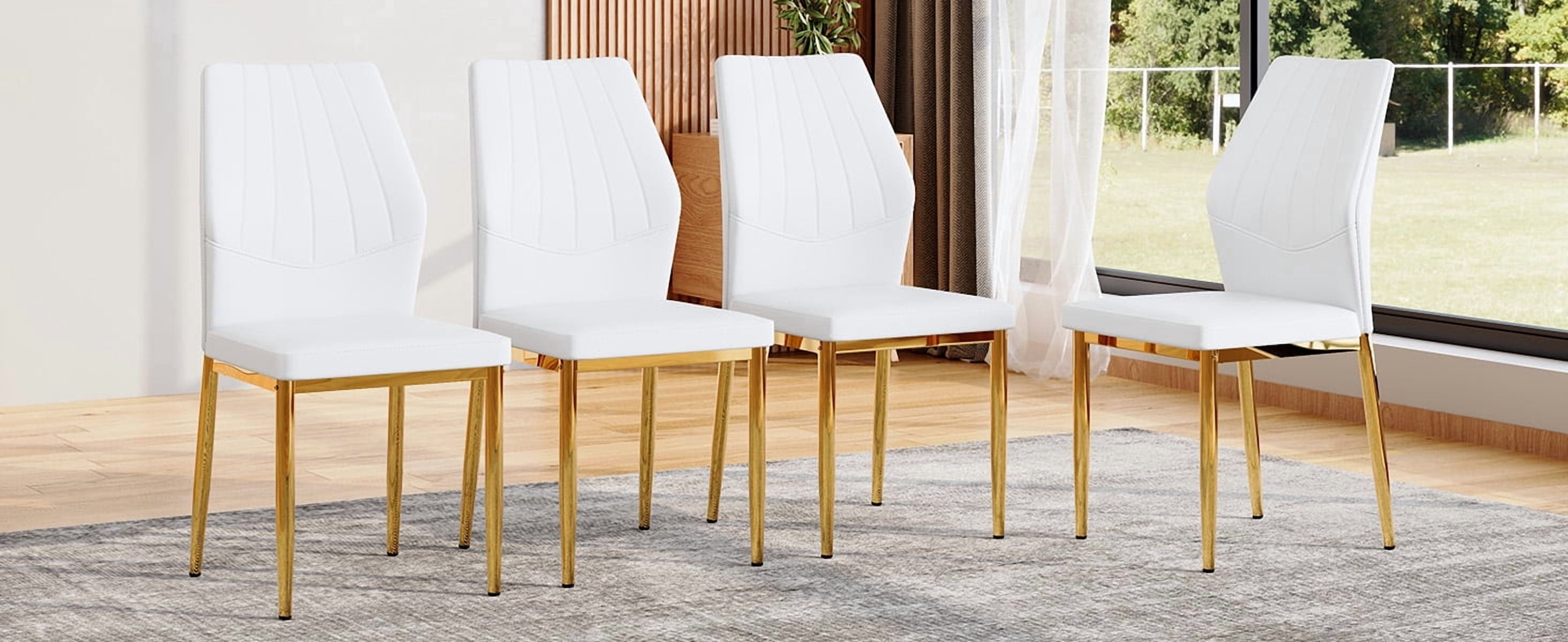 Sailvan Dining Chairs - 37 Inch Ergonomic PU Backrest