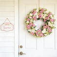 thumbnail image 1 of Corona Primaveral Guirnalda de Flores Ornamentales Artificiales para Puerta Decoración Colgante en Seda Y PP Adecuado para Hogar Celebraciones Restaur 45x45x8cm, 1 of 8