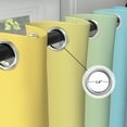 thumbnail image 5 of Lfeey Blackout Curtain for Living Room 63 inch Length, Light Blue Yellow Gradient Curtain, 2 Panels, 5 of 7