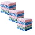 thumbnail image 1 of CY5O5ee Microfiber Cleaning Cloth, set of 15 Pack 9.8 inch Mixed Color Towels, Kitchen Dish Cloths, All-Purpose Soft fast Dry Reusable Washable Towels for Bathroom Car, random color, 1 of 9