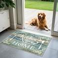 thumbnail image 6 of MeyJey Farmhouse Kitchen Rug Set, 3 Piece Non-Slip Kitchen Mat Machine Washable Runner Rug for Home Floor and Living Room, Washed Teal/Brown, 6 of 14