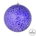 thumbnail image 3 of Vickerman 6" Purple Crackle Ball Ornament, 4 per Bag, 3 of 3