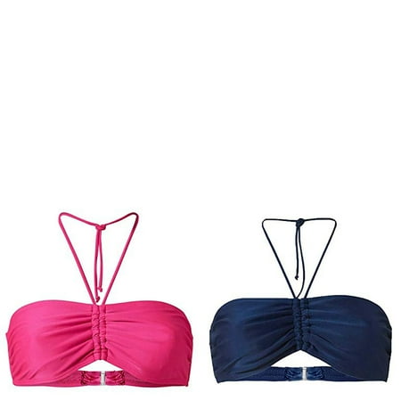 Wijhcboe 2 Pack Scuba Womens Bathing Suit Cover Romper Women s Summer Mix & Tops for Women Set Match Plain Bikini Bandeau Women s Board Shorts Long Top Swimwear Womens Swimming Shorts Set p
