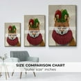 thumbnail image 4 of Christmas Foxy Christmas Fool - Framed Gallery Wrapped Holiday Canvas - 27 x 41 - Gold Frame, 4 of 8