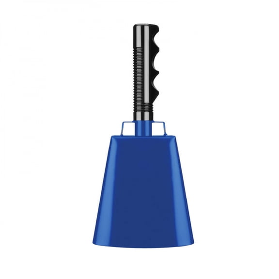 1 Pack 9.05 Inch Steel Cowbells with Handle, Loud Noise Makers for Football, Sports, Parties, Competitions, School Spirit & Safety, Large Hand Bell for Cheering & Percussion Instrument