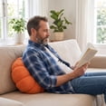thumbnail image 6 of Yhmxh Soft Fluffy Pumpkin Throw Pillow, 3D Plush Sherpa Stuffed Pumpkin Cushion Decor, Cute Autumn Harvest Pumpkin Shaped Plush Toy for Sofa Couch Bed Farmhouse Thanksgiving Halloween Party Decor, 6 of 6