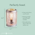 thumbnail image 3 of Candle Warmers Etc. Vintage Bulb Illumination Fragrance Warmer- Light-Up Warmer for Warming Scented Candle Wax Melts and Tarts to Freshen Room, Chicken Wire Silver, 3 of 5
