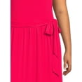 thumbnail image 5 of Terra & Sky Women's Plus Size Belted Knit Tank Dress, 5 of 5