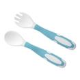 thumbnail image 4 of Loewten Toddler Utensils, Rounded Tip Training Spoon Easy Grip Baby Fork Spoon With Case For Self Feeding, 4 of 8