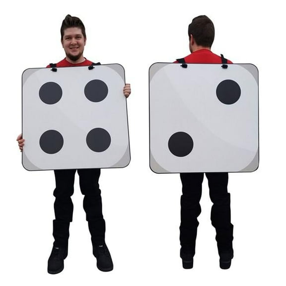 27.5 x 27.5 in. 2D Dice Costume Cardboard Standup