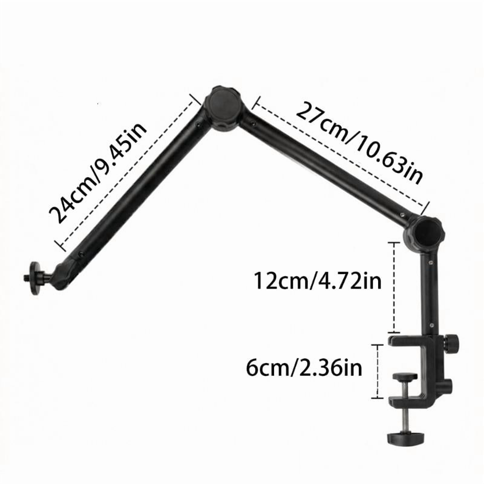 CEORPER Sturdy Alloy Desktop Clamp Stand Microphone Boom Arm For Camera Equipment