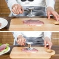 thumbnail image 3 of Double Sided Meat Hammer with Long Handle Tenderizer Tool Make Meat Tenderer and More Delicious for Hanging Ergonomic Handle Suitable for Chicken, Steak, and Beef, 3 of 7