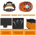 thumbnail image 3 of Diademas para el sudor ERETOW para casco y casco de seguridad, 3 of 7