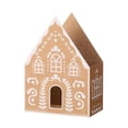 thumbnail image 3 of Caja de regalo navideña, caja de papel para galletas, centro de mesa, regalo navideño, contenedor de regalo, casa de jengibre para galletas de, 3 of 6
