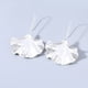 thumbnail image 3 of Pendientes de Ginkgo Biloba Qarigey 2 uds Dorados de Metal Forma de Hoja, 3 of 6