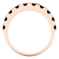thumbnail image 5 of 1 ctw Wedding Band for Women - 14K Rose Gold Natural Onyx Stackable Eternity Ring, 5 of 6