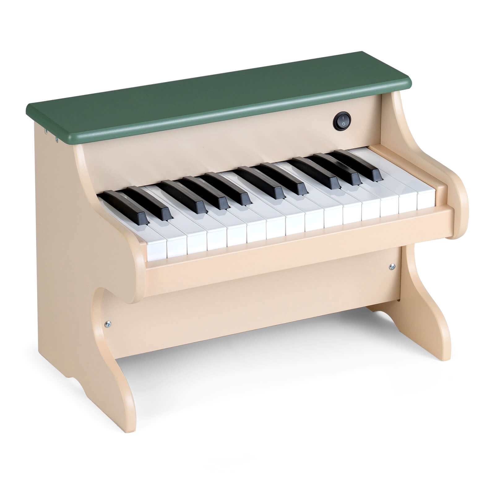 GOPLUS Piano Éducatif 25 Touches Avec Touches Lumineuses – Clavier Enfant En Bois – 3+ Ans Noir