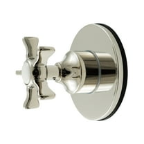 Kingston Brass KS4036NX Hamilton Single-Handle Six-Way Diverter Valve with Round Trim Kit, Polished Nickel