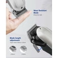 thumbnail image 5 of Cordless Hair Clippers for Men SUPRENT, Professional Hair Cutting Kit with 2000mAh Lithium Ion, Stainless steel Blade, Hair Trimmer with Lock-In Length, 5 of 6
