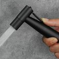 thumbnail image 5 of Black Handheld Toilet Sprayer Stainless Steel Bathroom Bidet Set With Hose For Shower Spray Wall Or Toilet, 5 of 5