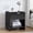 Black B, variant on Wirrytor Rattan Nightstand with Drawer and Shelf, Modern Boho Bedside Table for Small Spaces, Black Wood End Table with Storage for Bedroom Living Room