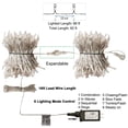 thumbnail image 4 of Cadena de luces LED LJLNION 300, 30 m, azul, resistente al agua, 110 V, 4 of 8
