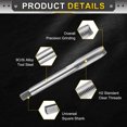 thumbnail image 4 of Uxcell Hand Plug Tap M8 x 1 H2 Metric Thread Taps Straight Flute Screw Tapping Threading Tool 9CrSi Alloy Tool Steel, 4 of 6