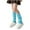 Light Blue, variant on KyCheLot Leg Warmers for Girls Classic Solid Color Slouchy Stretchy Knit Long Socks for Party Sports 5-16 Years