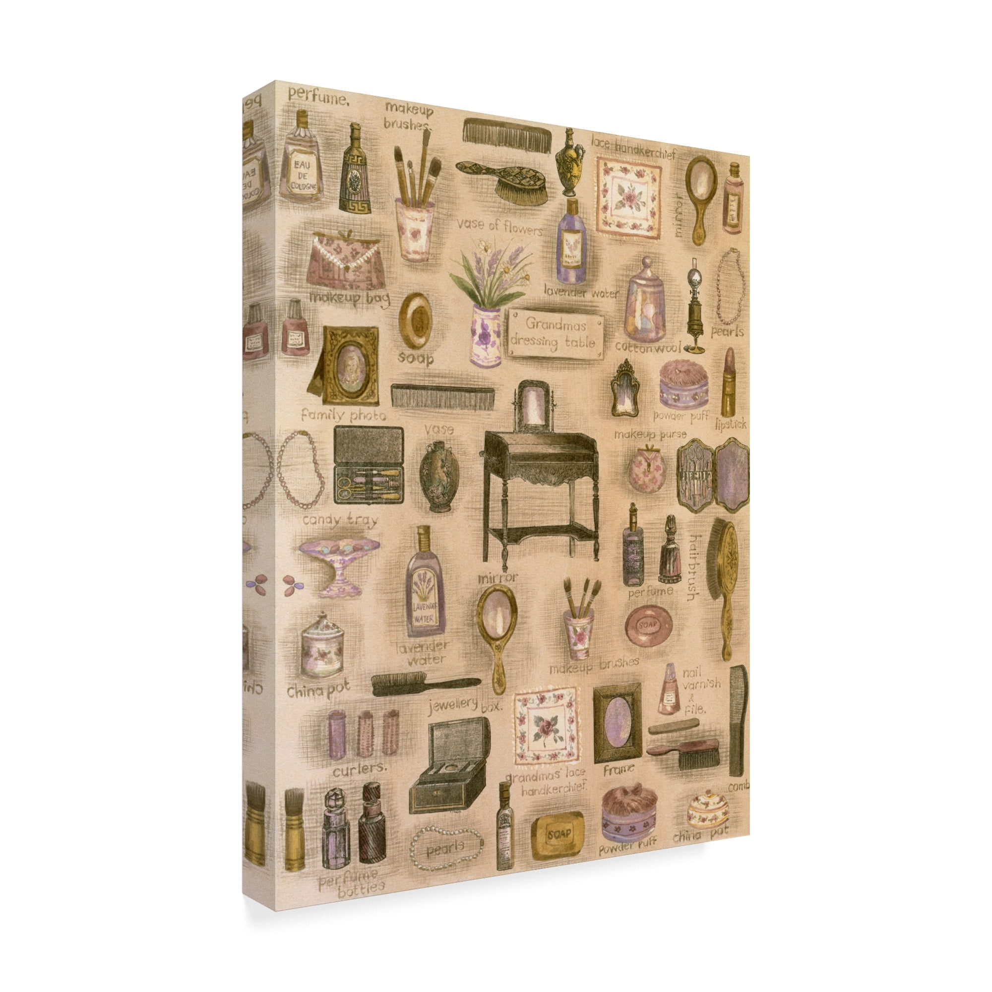 Trademark Fine Art 'Makeup Scrap' Canvas Art by Hope Street Designs