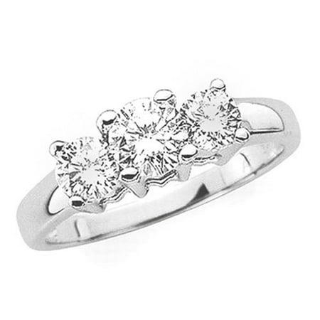 3 Diamond Anniversary Band 1 1/2 ct. in 14K White Gold (Best, G-H Color, SI2-I1 (Best Diamond Color And Clarity)
