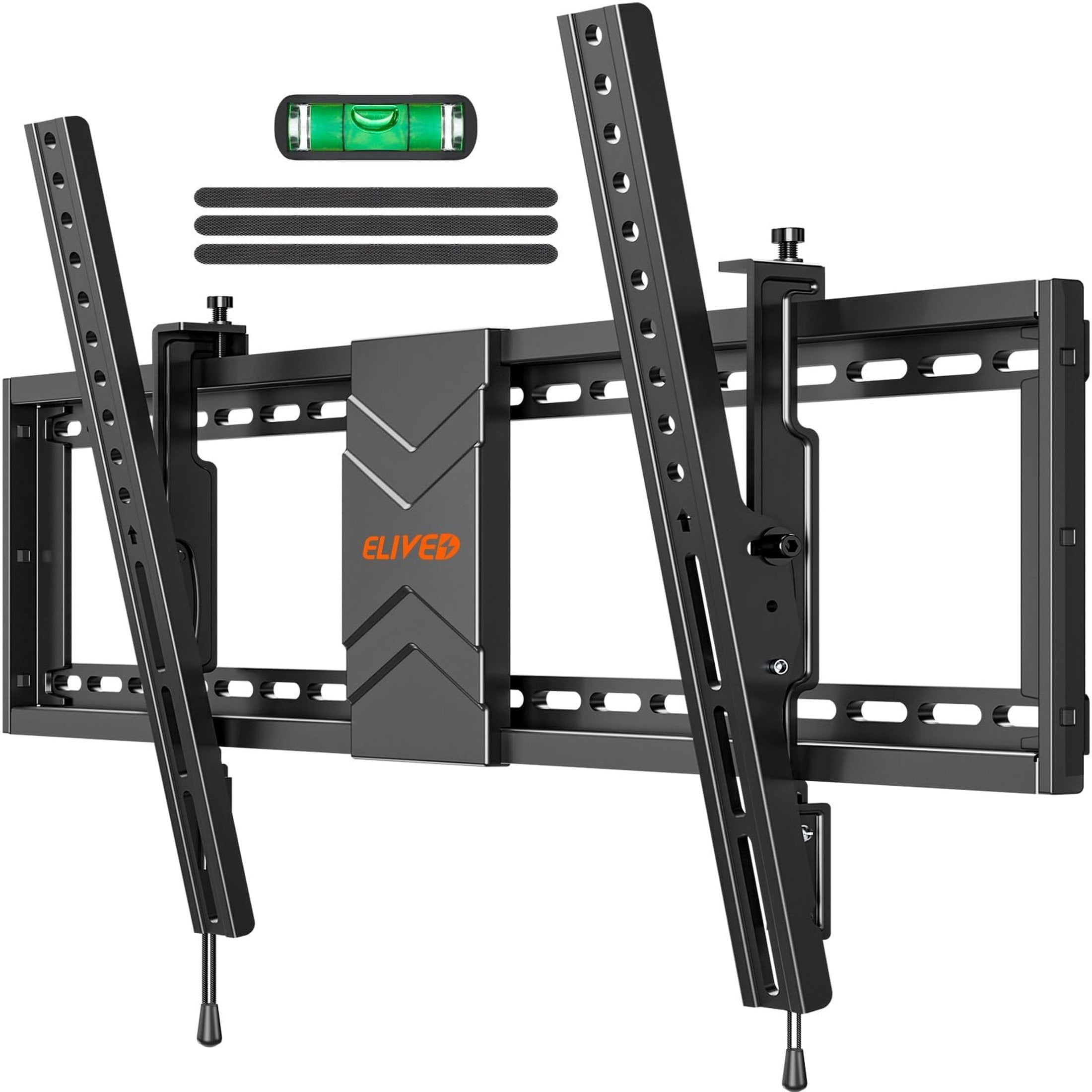 ELIVED Support Mural Inclinable Pour TV 37-75 Pouces – Écrans Plats Et Incurvés, VESA 600x400 Mm, Charge Maximale 40 Kg
