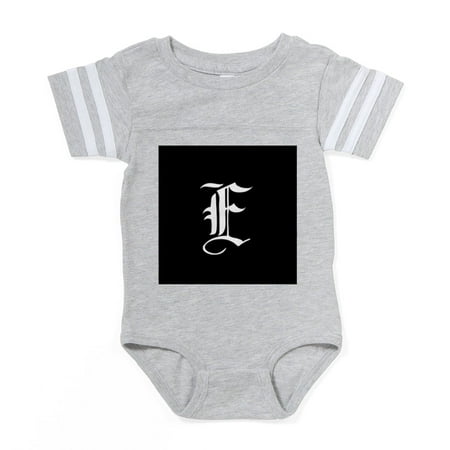 

CafePress - Gothic Initial E - Cute Infant Baby Football Bodysuit