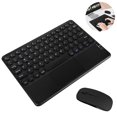 thumbnail image 2 of 1 set Bluetooth Keyboard Bluetooth mouse with Touchpad，Rechargeable Portable Wireless Bluetooth Tablet Keyboard with Trackpad Bluetooth mouseCompatible for iPad, iPhone,iOS Android Windows, 2 of 9