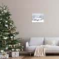thumbnail image 2 of Seasonal Niveous Snow Truck Scene Holiday Painting White Framed Art Print Wall Art, 2 of 8