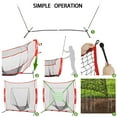 thumbnail image 4 of ZenSports 7x7FT Baseball Softball Practice Net Portable Pitching Net W/White Strike Zone Target, 4 of 11