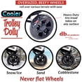 thumbnail image 4 of dbest products Cooler Trolley Dolly, Black Insulated cooler bag folding collapsible rolling shopping grocery tailgating bbq beer ice cart, 4 of 6